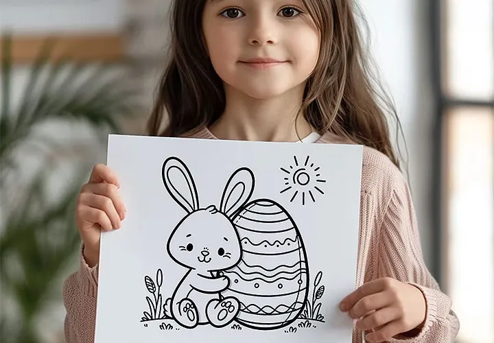 Download free Easter coloring pages