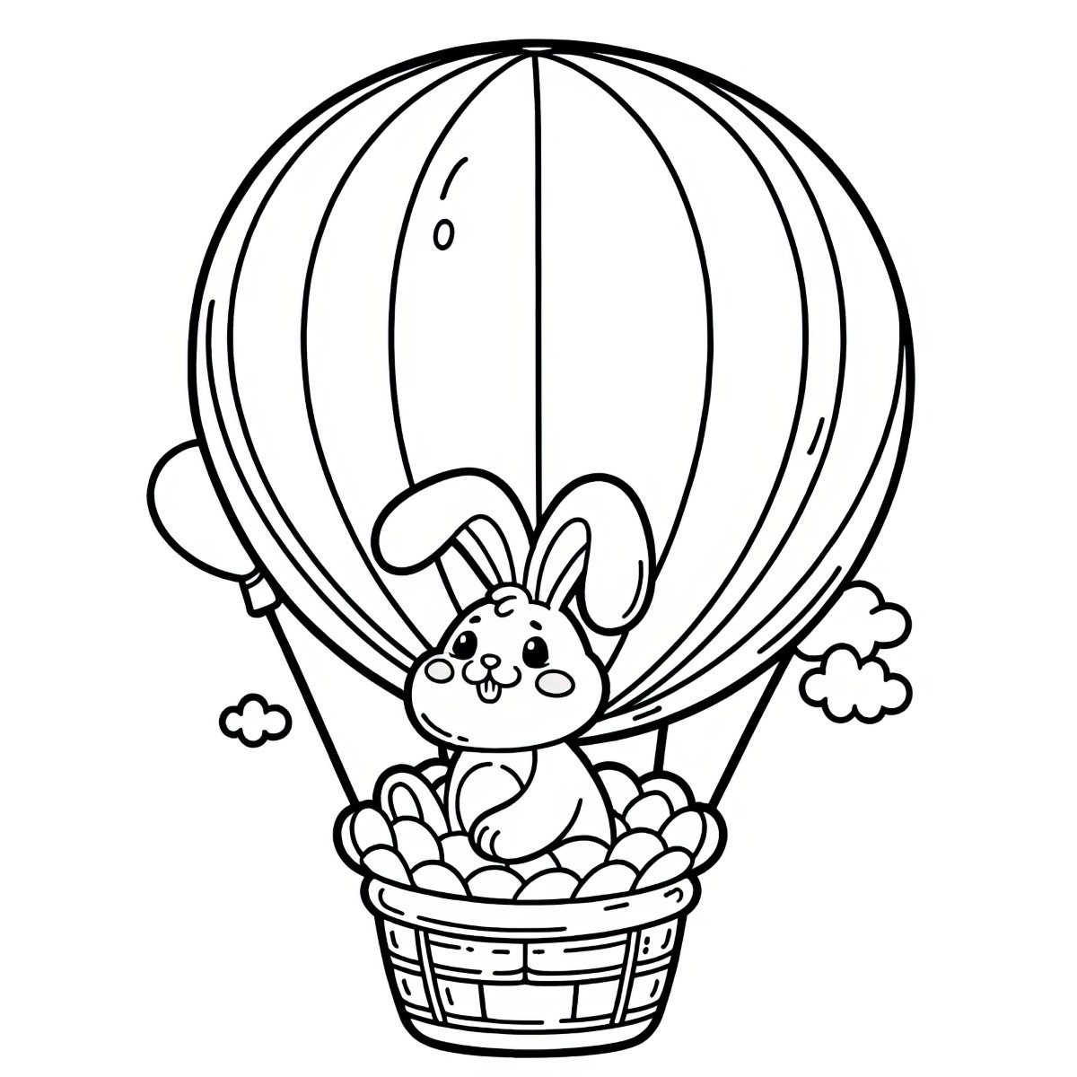 Bild von Ausmalbilder-fuer-Ostern-kostenlos-herunterladen-Ballonfahrt