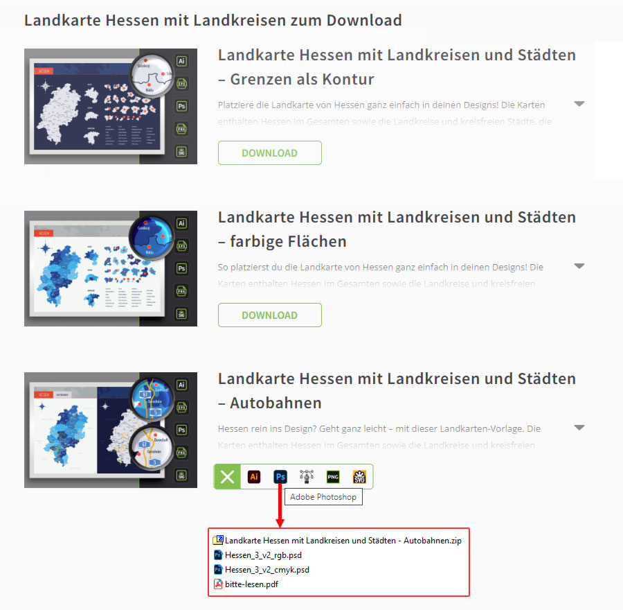 Lade die Landkarten-Vorlagen in der gewünschten Version herunter. Landkarten von TutKit.com herunterladen