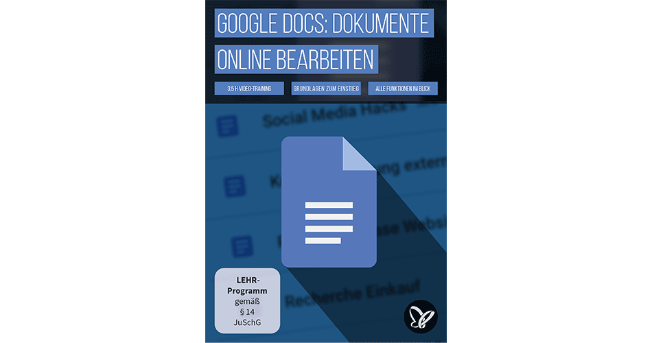 Starte gleich unser Google Docs-Tutorial und lerne alle wichtigen Grundlagen zum Umgang mit der Web-Anwendung kennen! Google Docs-Tutorial zu allen wichtigen Grundlagen im Umgang mit der Web-Anwendung