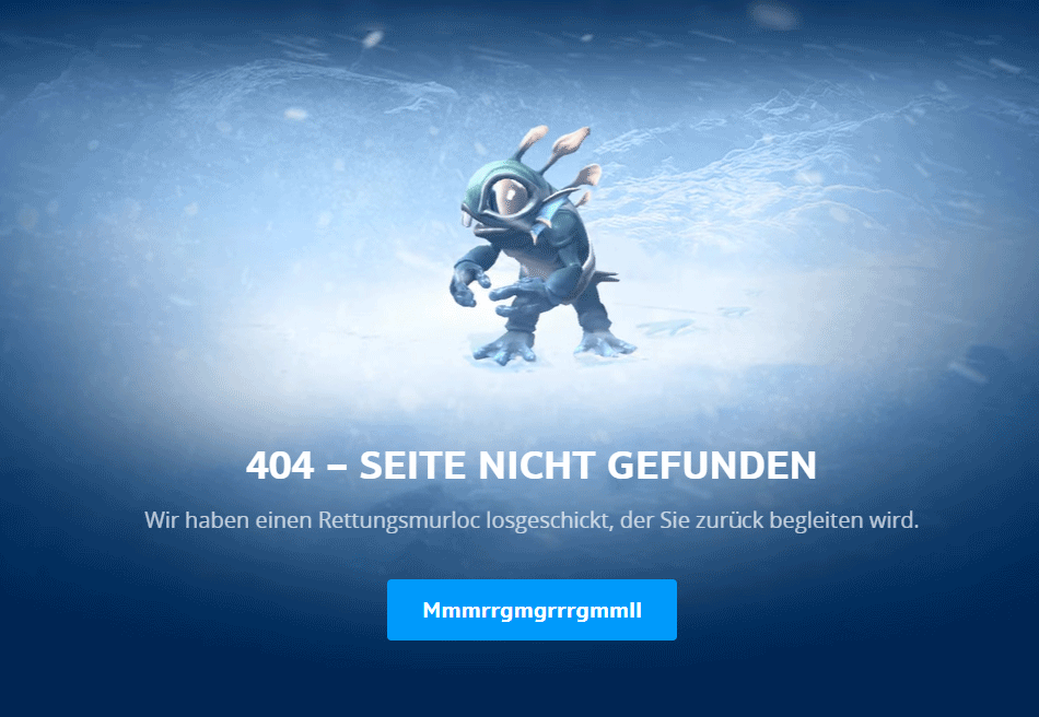 404-Seite von Blizzard