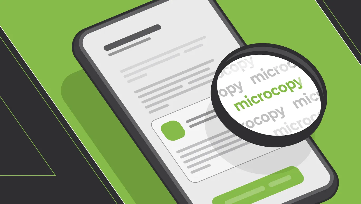 Microcopy: Teks kecil. Dampak besar.