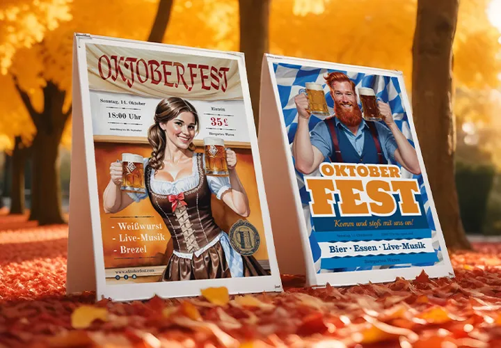 How do you make a good poster for the Oktoberfest?