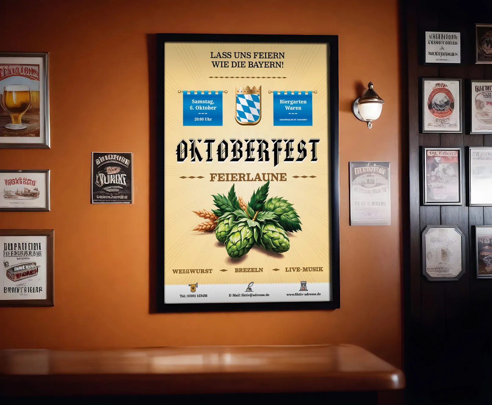 Šablona plakátu Oktoberfest 1
