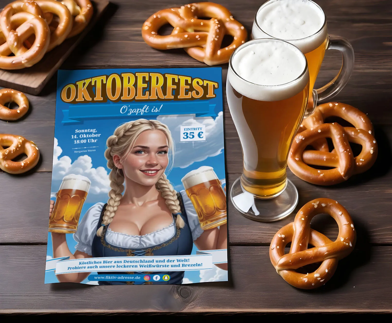 Oktoberfest Cartel Plantilla 6