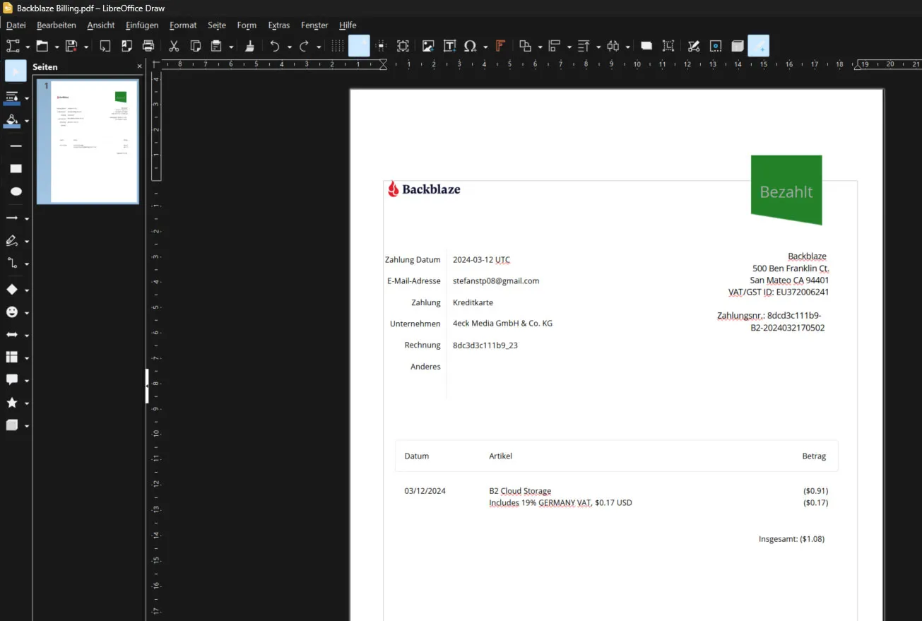 Convert PDF to Word: Free and really fast - LibreOffice