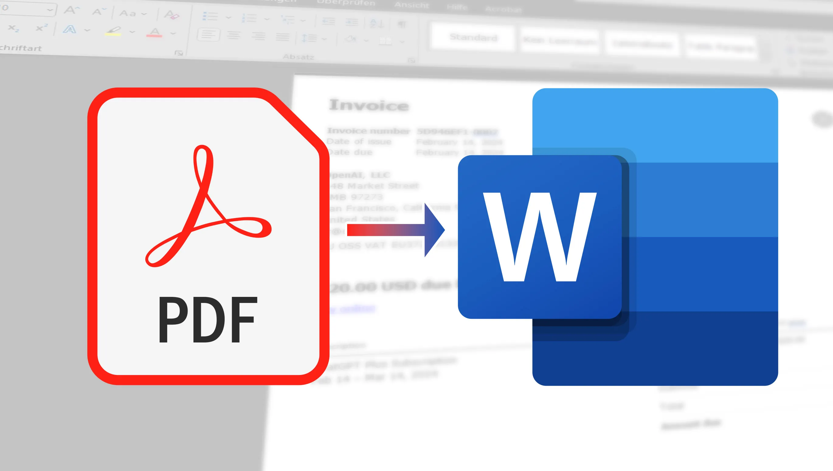Convert PDF to Word - free and really fast - Cover picture