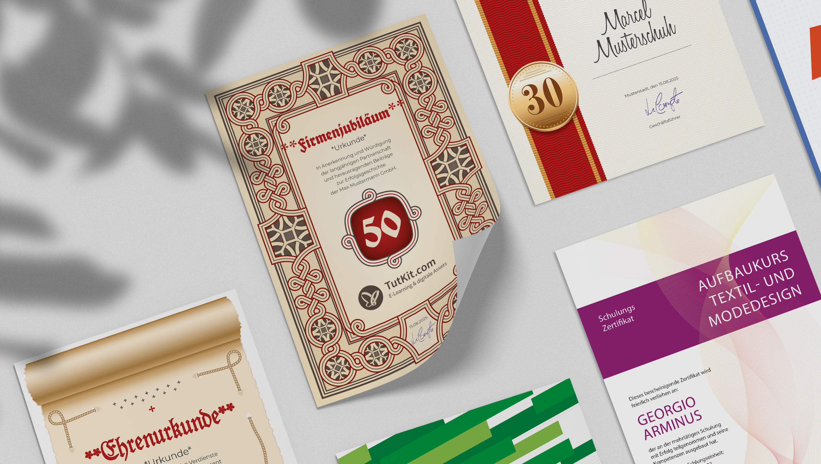 Certificats et diplômes personnalisés pour toutes les occasions.