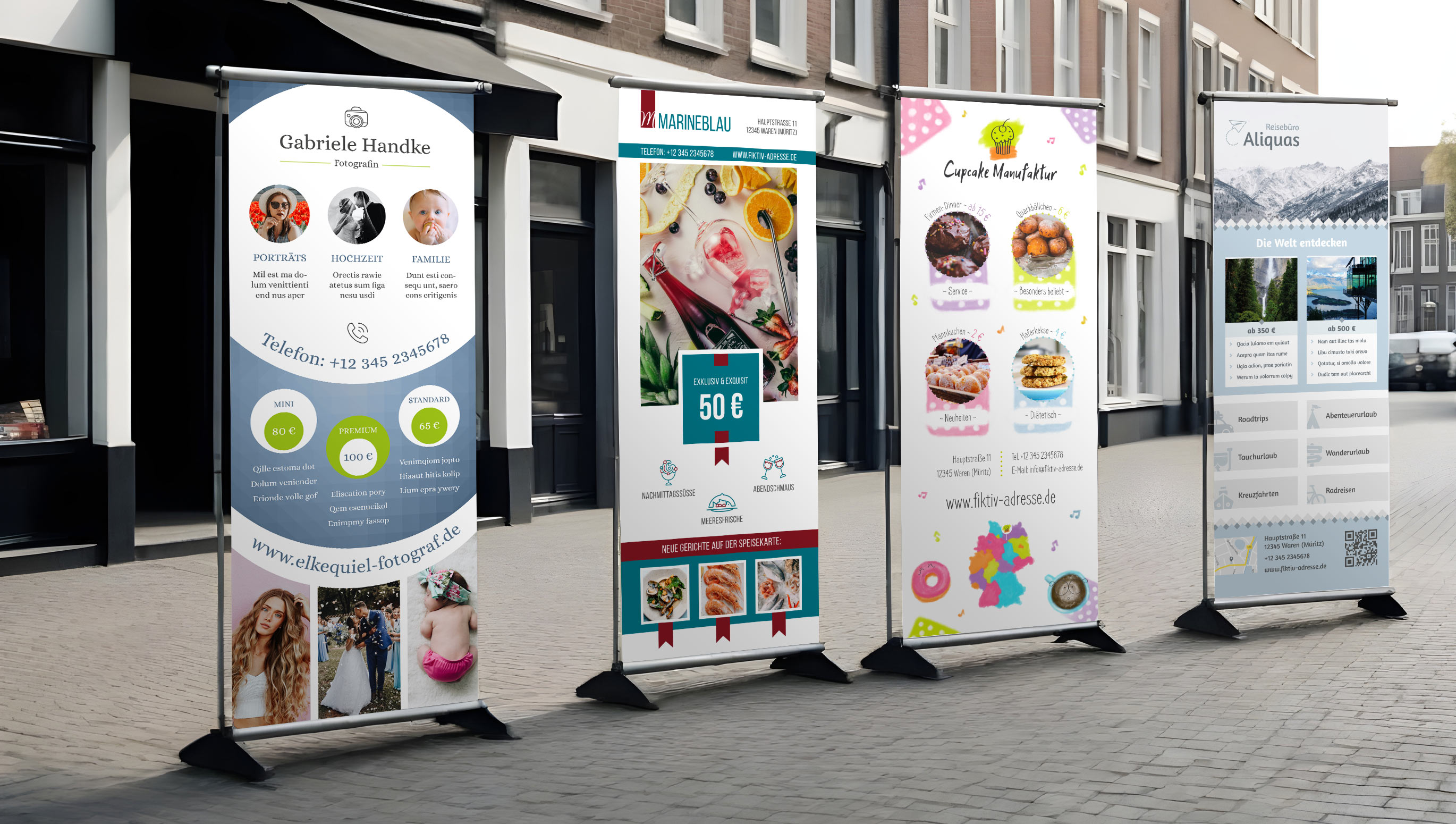 Roll-ups: hvordan laver du de populære reklamebannere (programmer, vejledning)