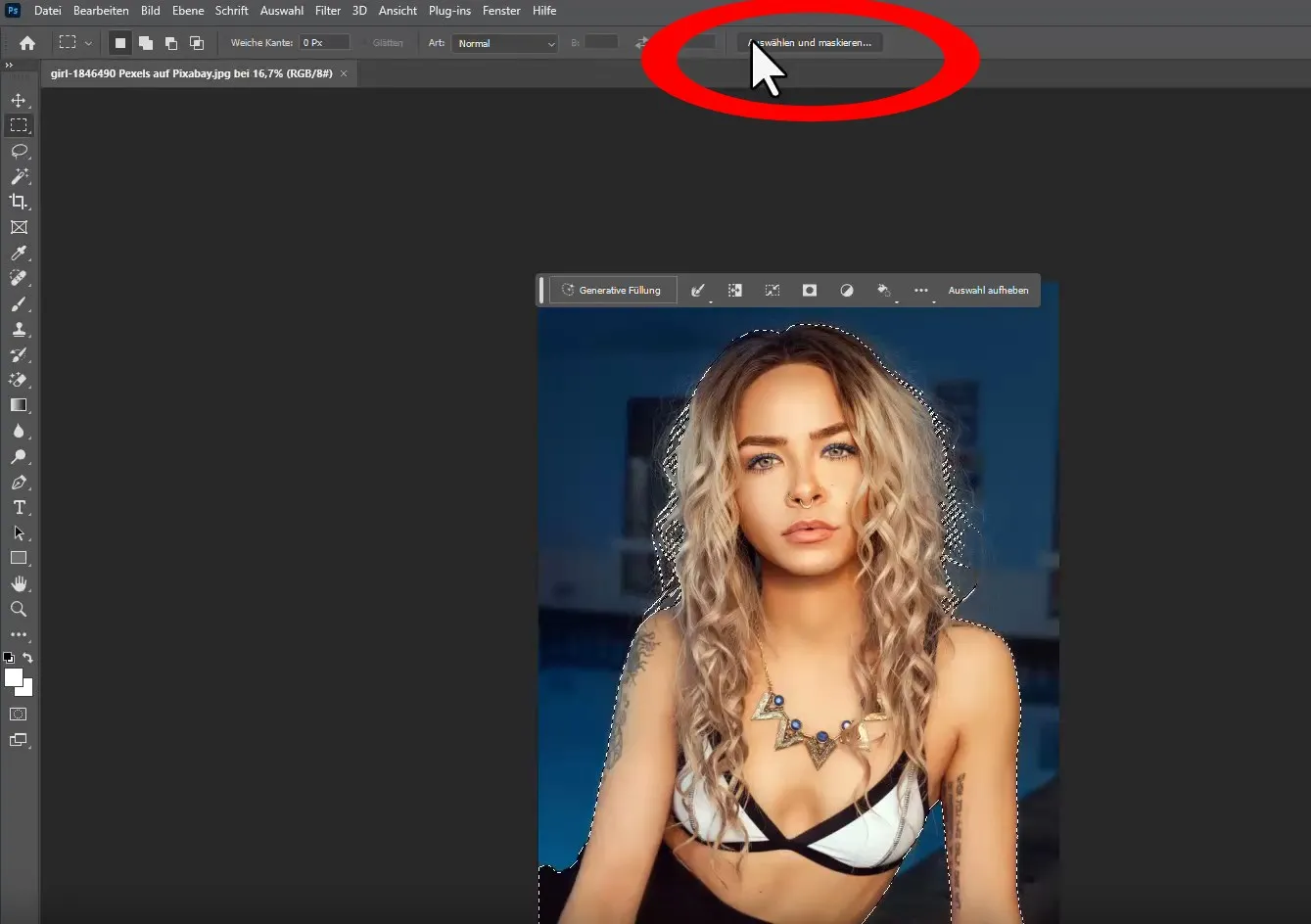 Bilder freistellen in Photoshop: Auswählen und maskieren