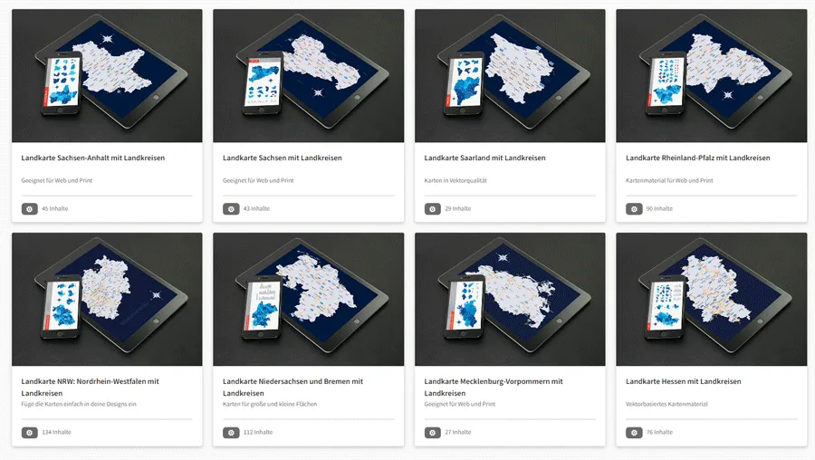 Map templates on TutKit.com
