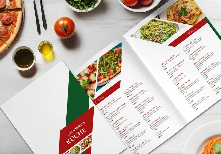 Selezione di modelli di menu.