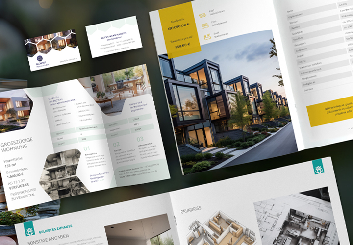 Instantly attractive exposés: Templates for the sale of real estate