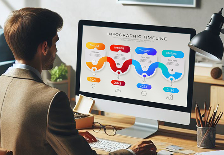 PowerPoint şablonları ile bir zaman çizelgesi oluşturmak: Rahat, hızlı, güzel