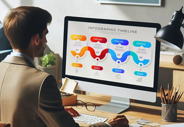 Einen Zeitstrahl mit PowerPoint-Vorlagen erstellen: Bequem, schnell, schön