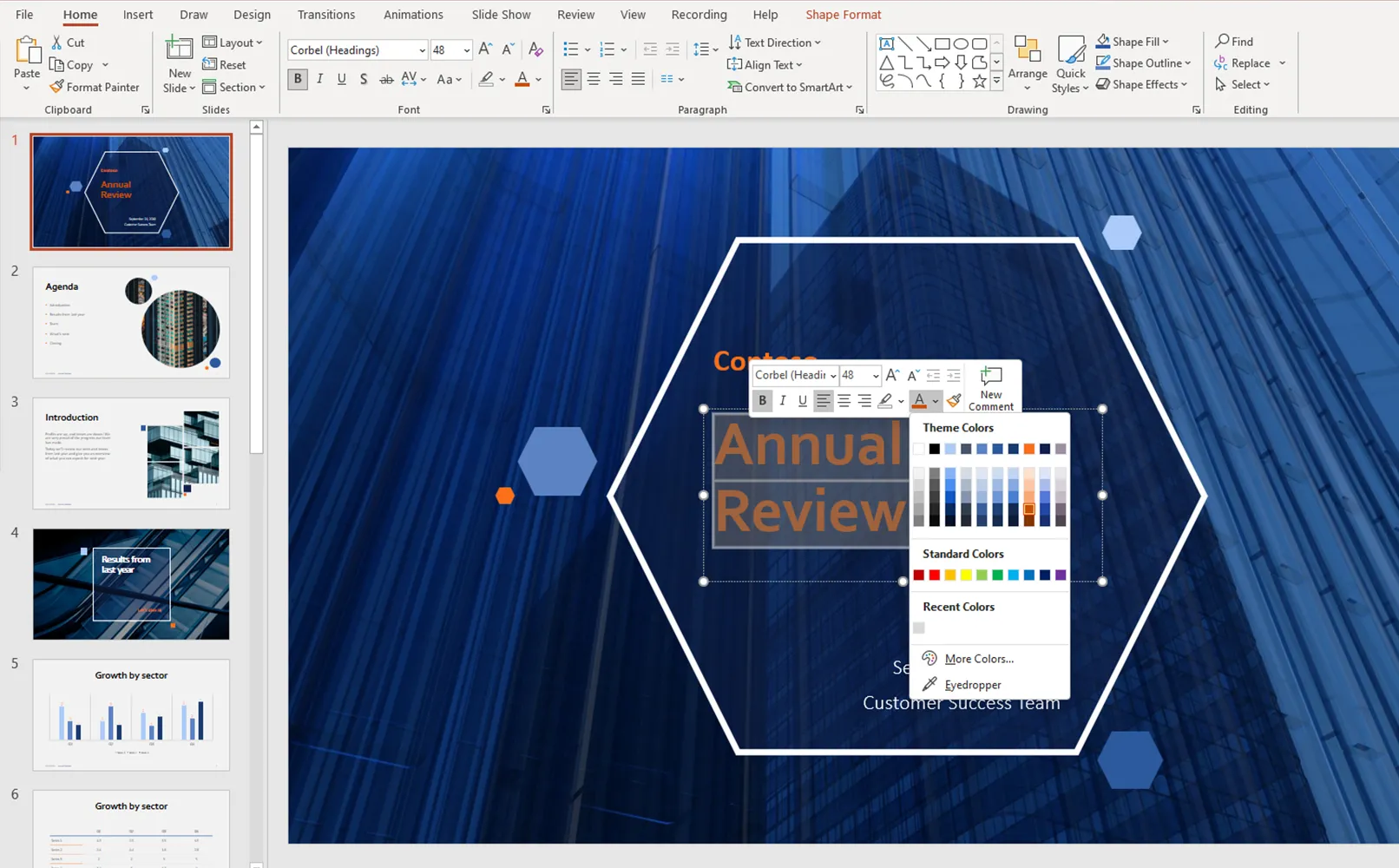 PowerPoint skabelon