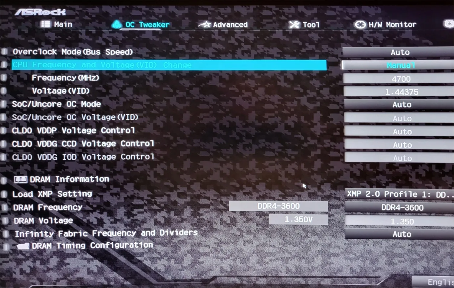 overclocking 5700X