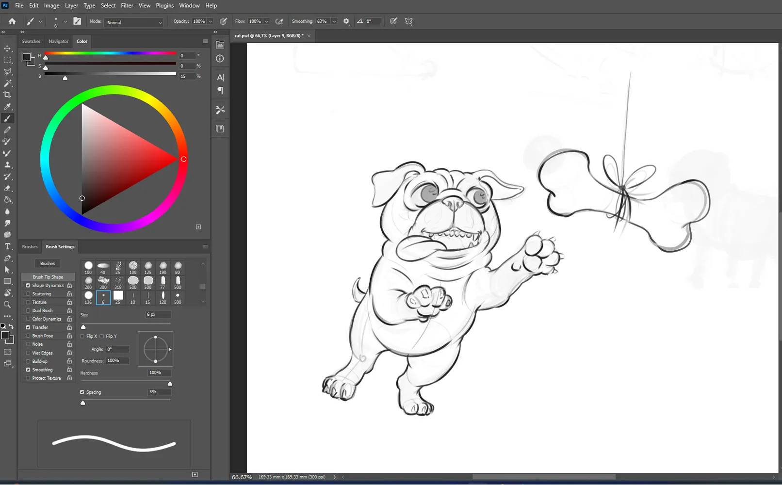 Bagaimana cara menggambar anjing