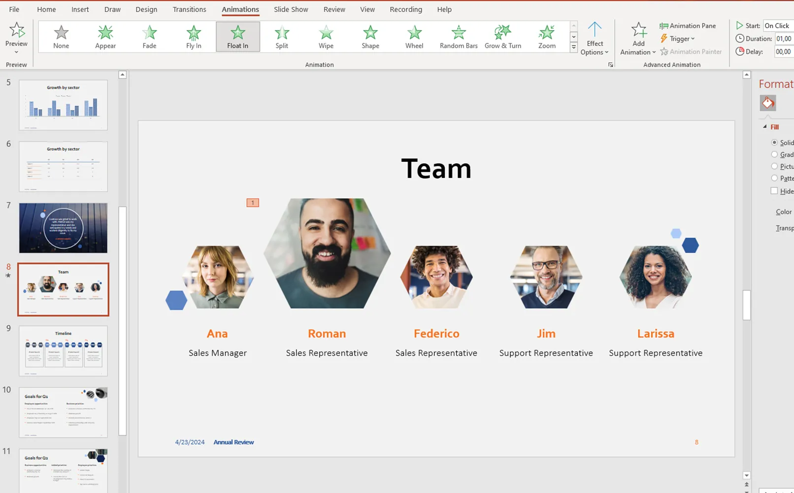 PowerPoint skabelon for forretning