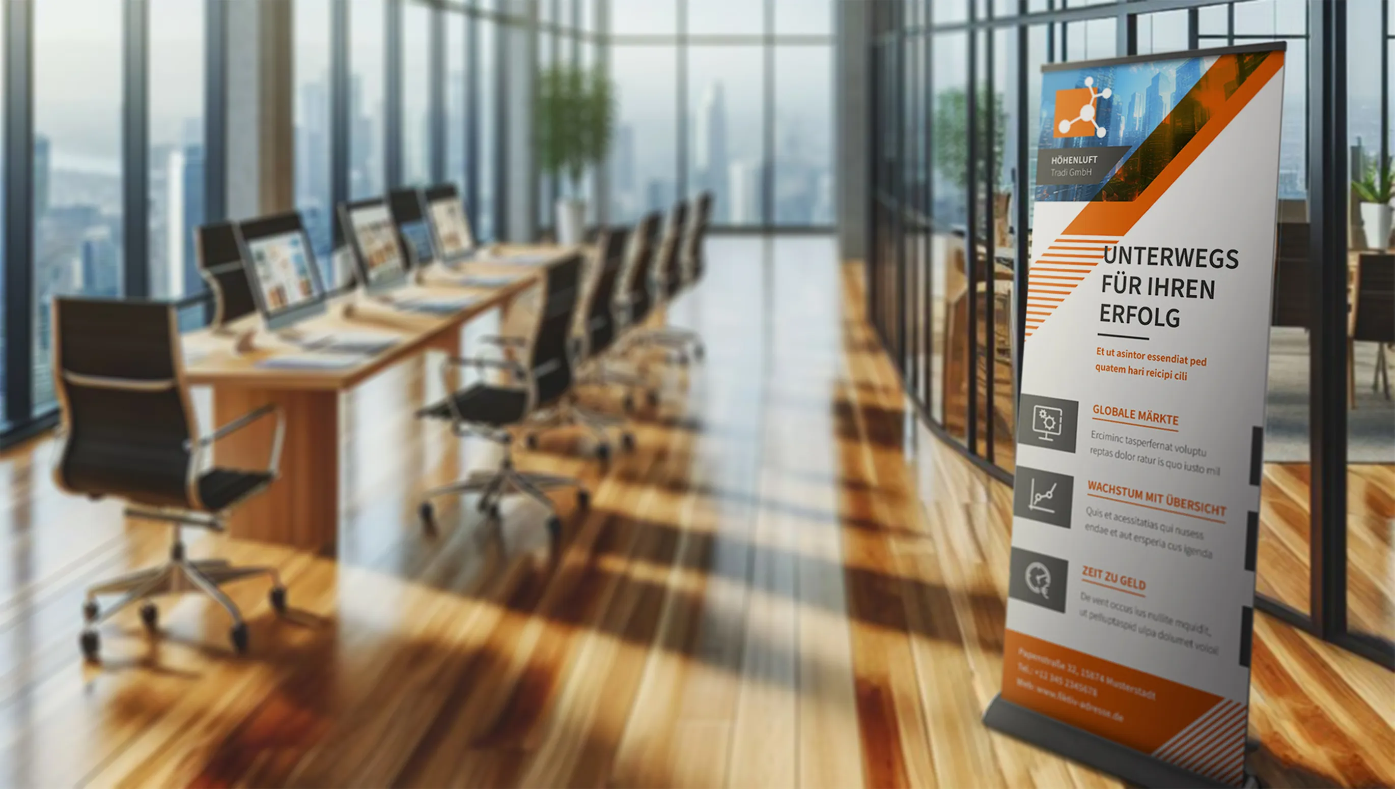 Everything you need to know before buying roll-up banner templates: design, materials, construction