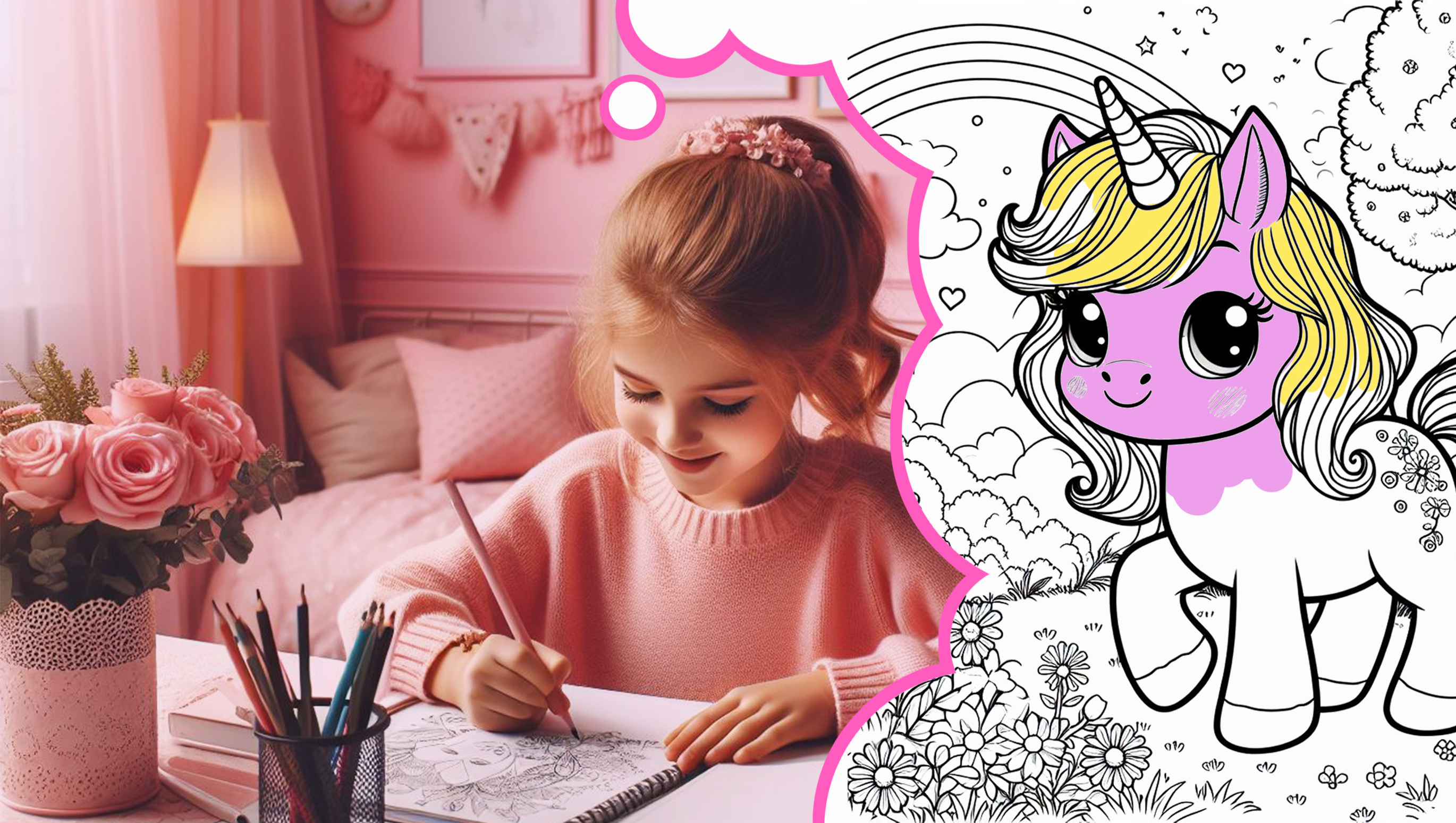 Billeder af enhjørninger til at farvelægge.