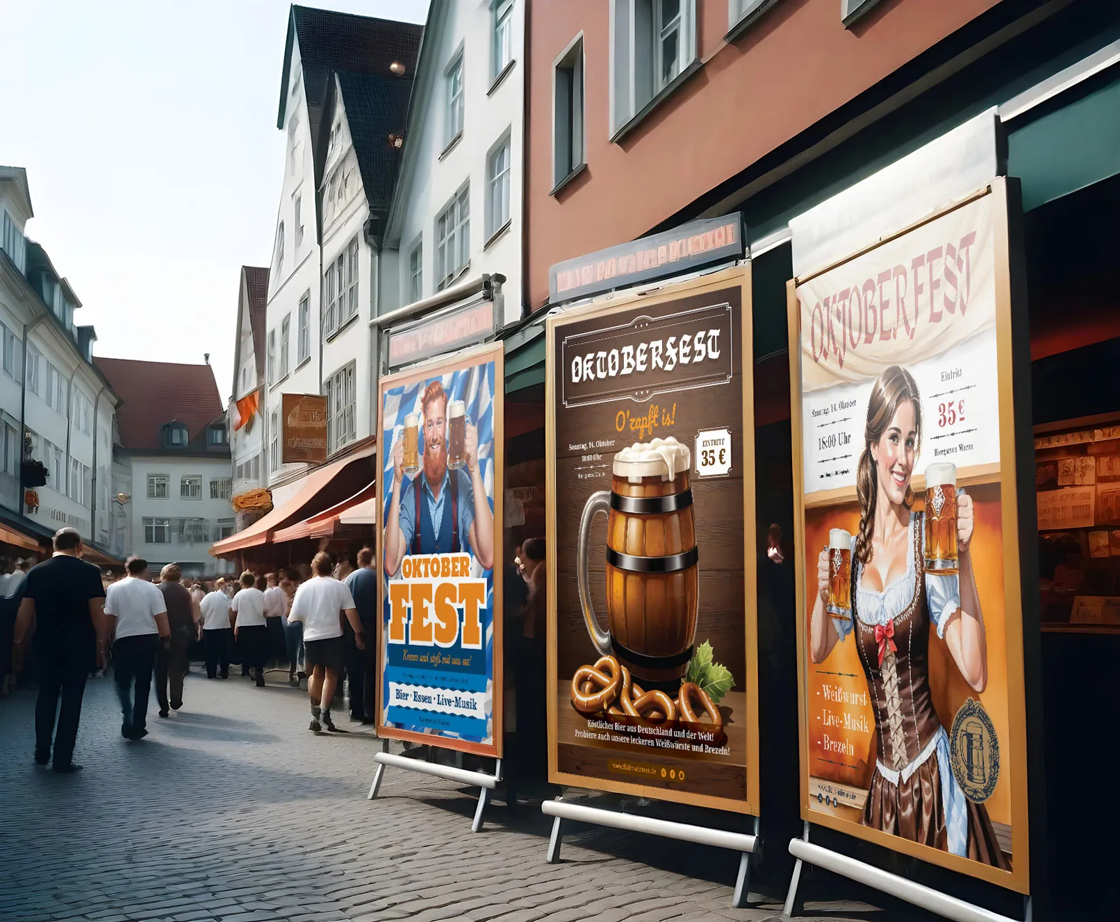 Šablona plakátu Oktoberfest
