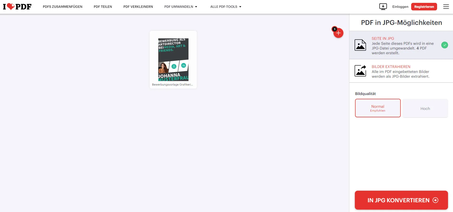 PDF를 JPG로 저장하는 방법 - 무료로 가장 빠른 방법 - ilovepdf