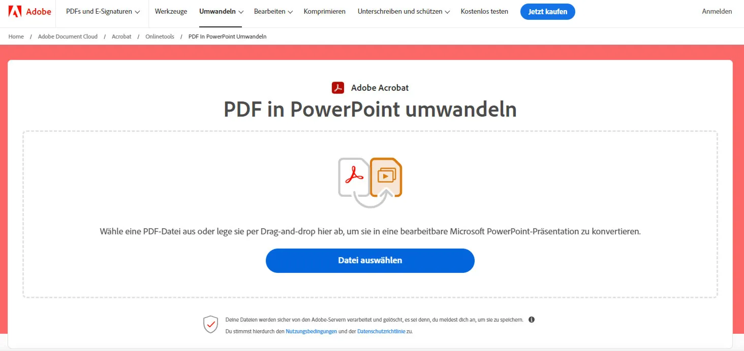 PDF in PowerPoint speichern: So geht das Umwandeln kostenlos & am schnellsten - Adobe Acrobat
