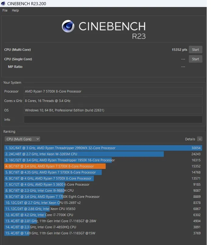 Overclocking com Precision Boost Overdrive Ryzen 5700X