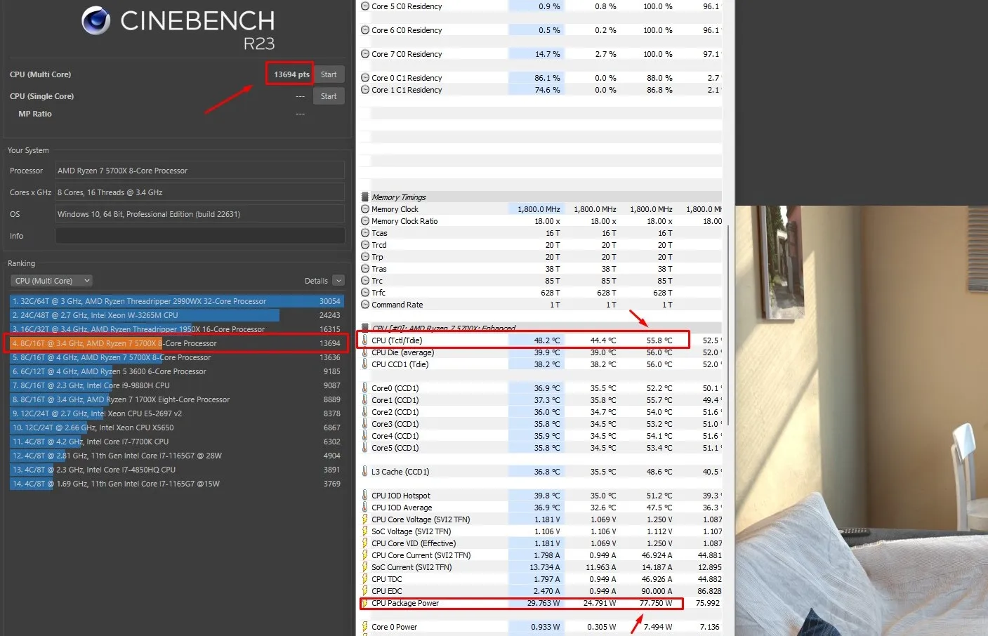 Ryzen 5700x Kurve minus 20