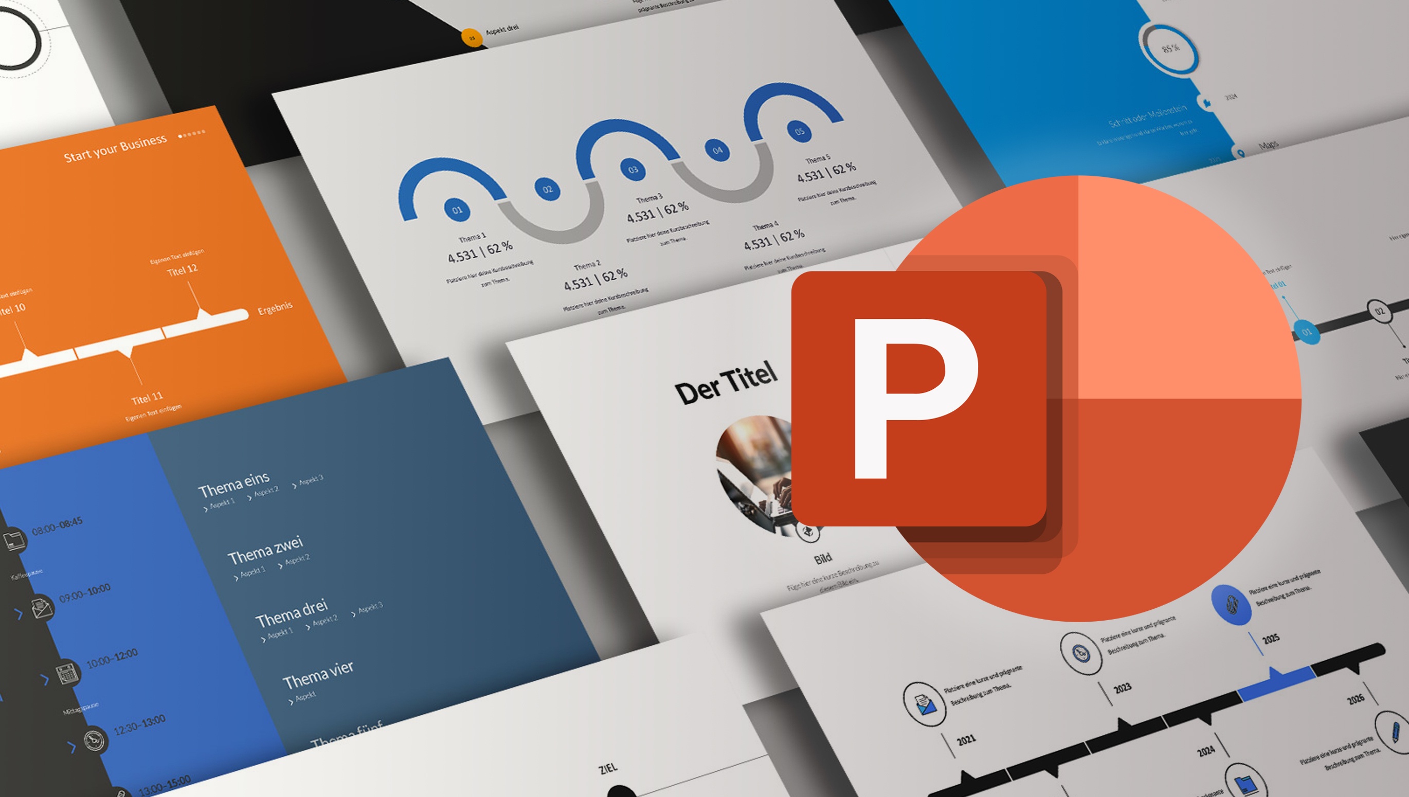 Tidslinjemallar för PowerPoint