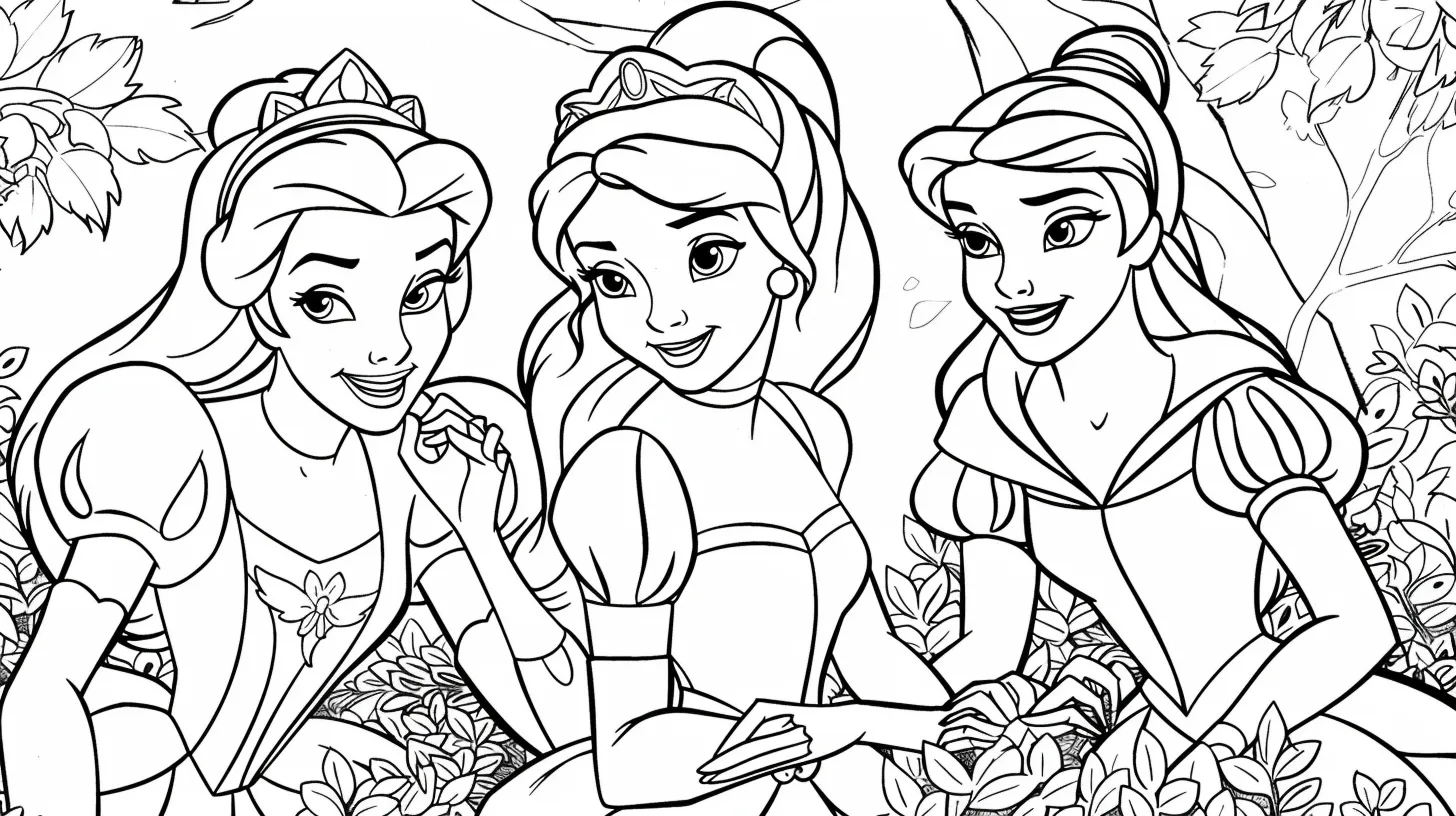 Descargar dibujos para colorear de princesas.