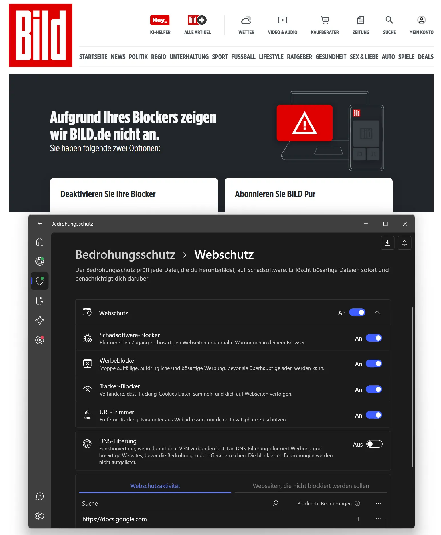 VPN-Test: I primi 5 fornitori di VPN a confronto - NordVPN AdBlock