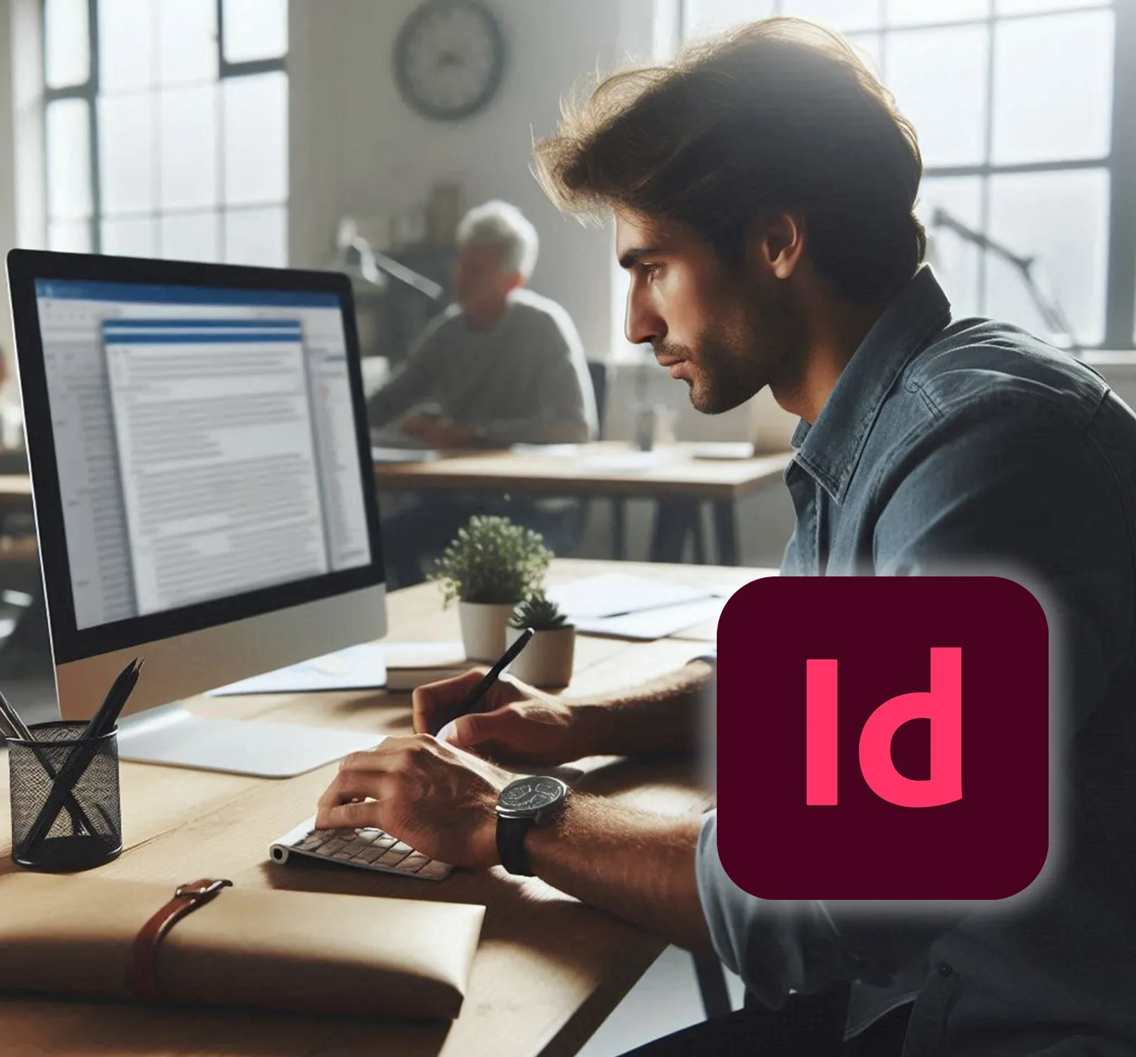 шаблон листівки у програмі InDesign