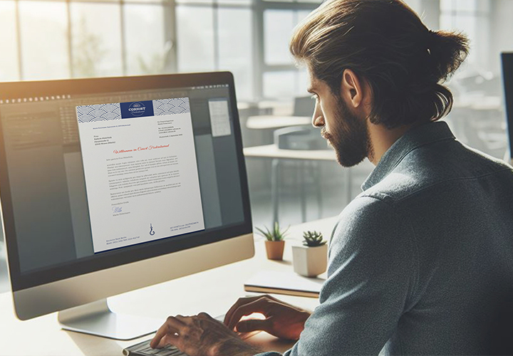 Professional templates for your business stationery