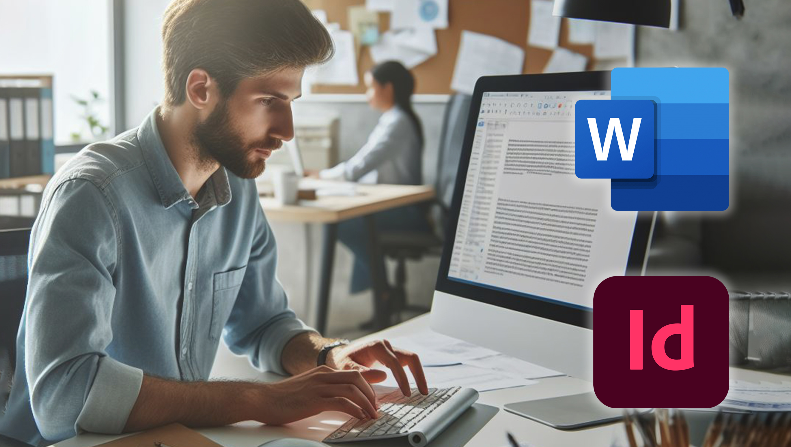 Kirjepaperipohjat Wordissa ja InDesignissa. Tittelit.