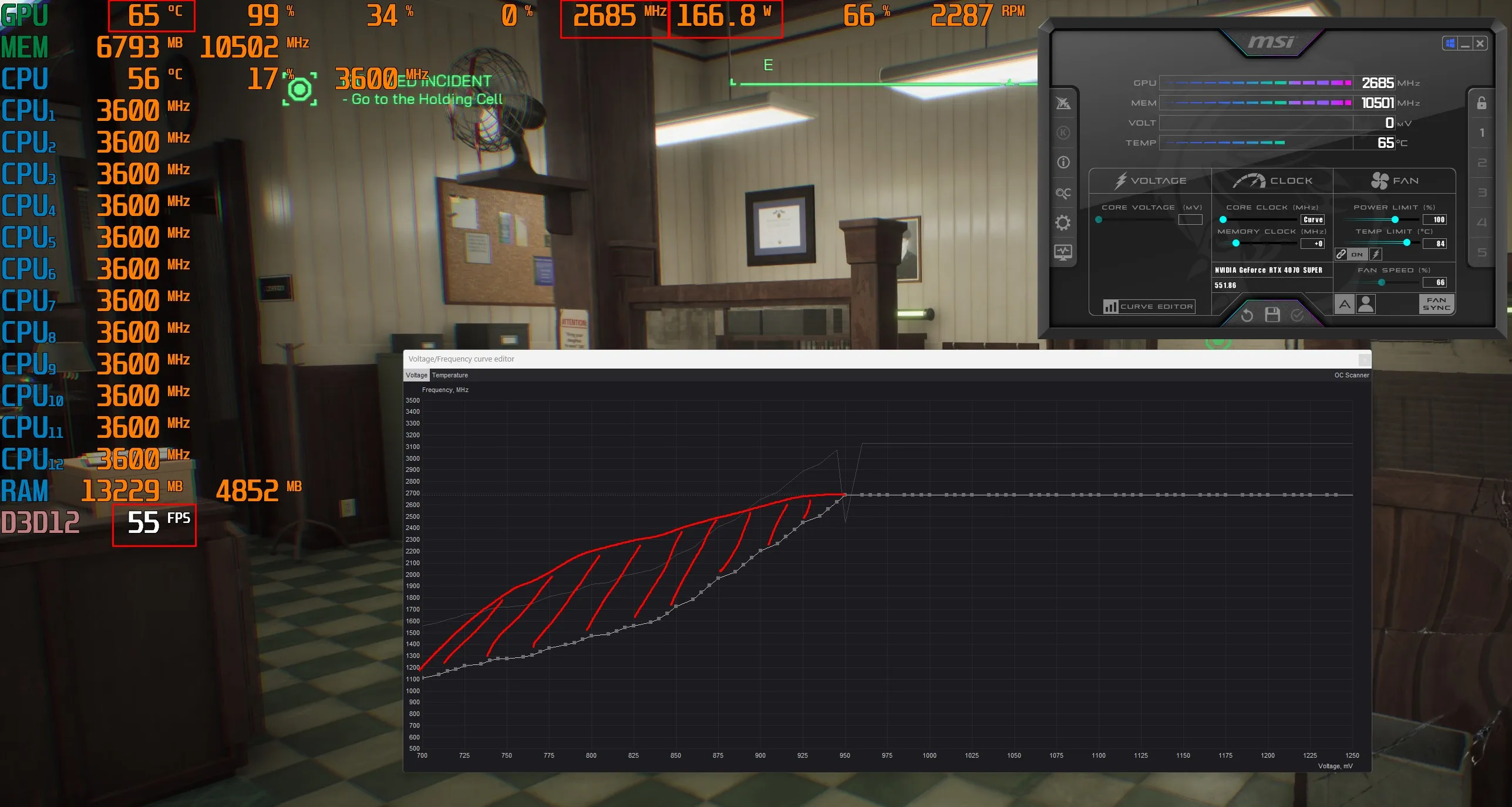 Návod k podtaktování RTX 4070 Super.
