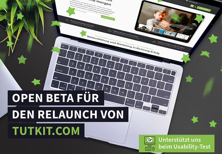 Open Beta TutKit.com: Unterstützt uns beim Usability-Test