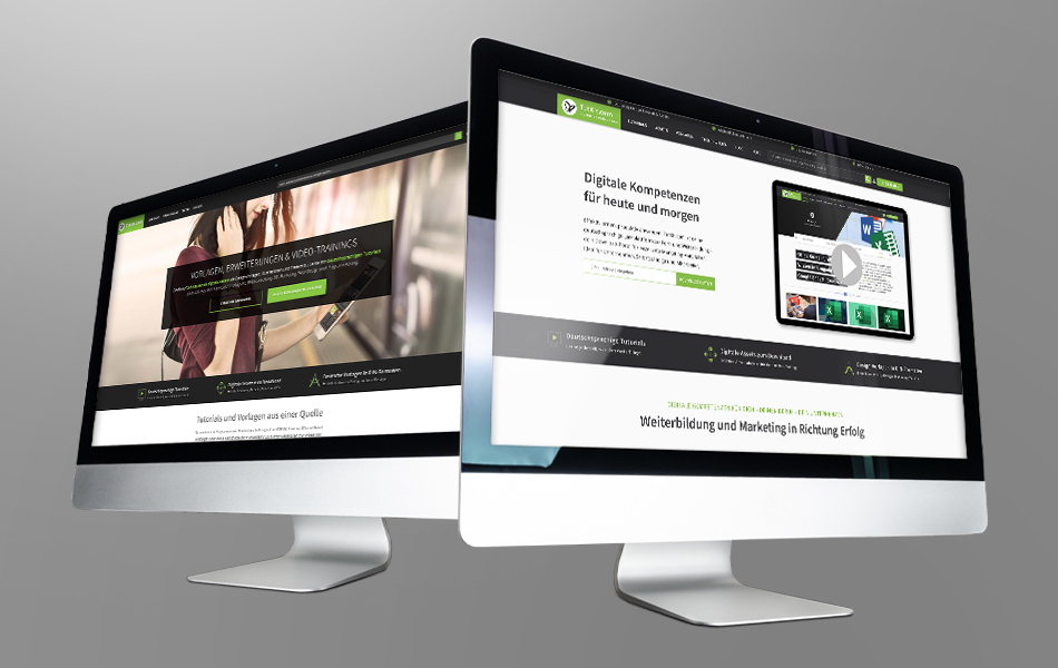 Alte und neue TutKit-Webseite im Vergleich Alte und neue TutKit-Webseite im Vergleich