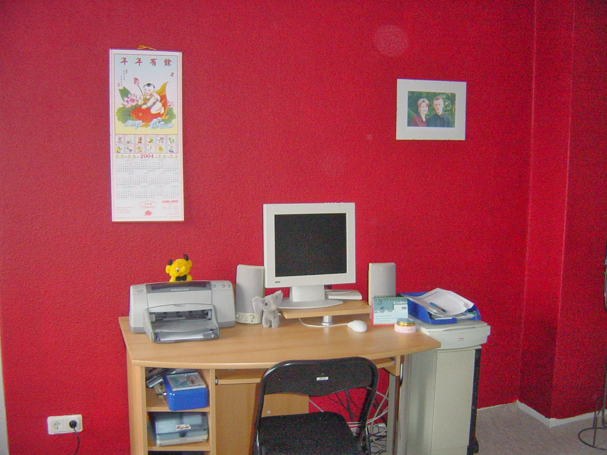 Stefans appartement destijds in Göttingen.