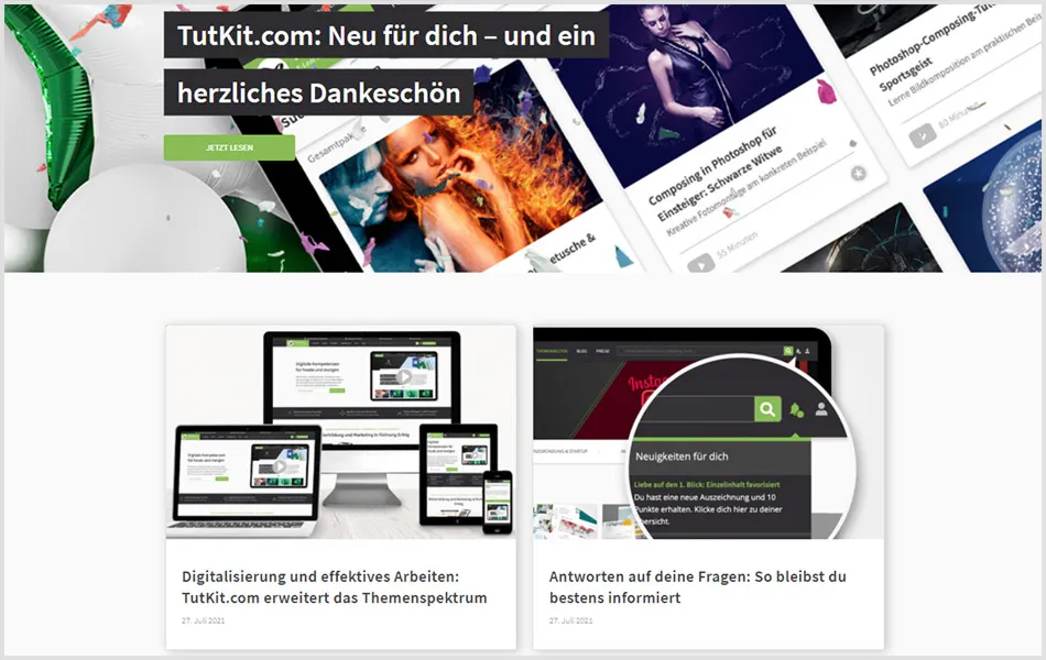 Blog-Beiträge auf TutKit.com