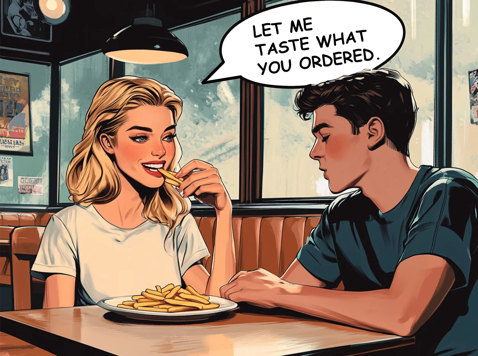 Pide lo que quieras, no tengo hambre.