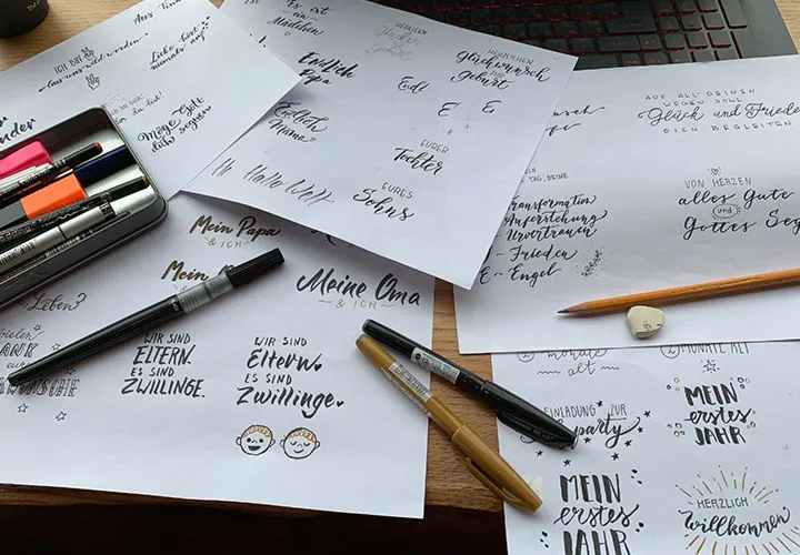 How to create our hand lettering templates (with practice sheets & free download)