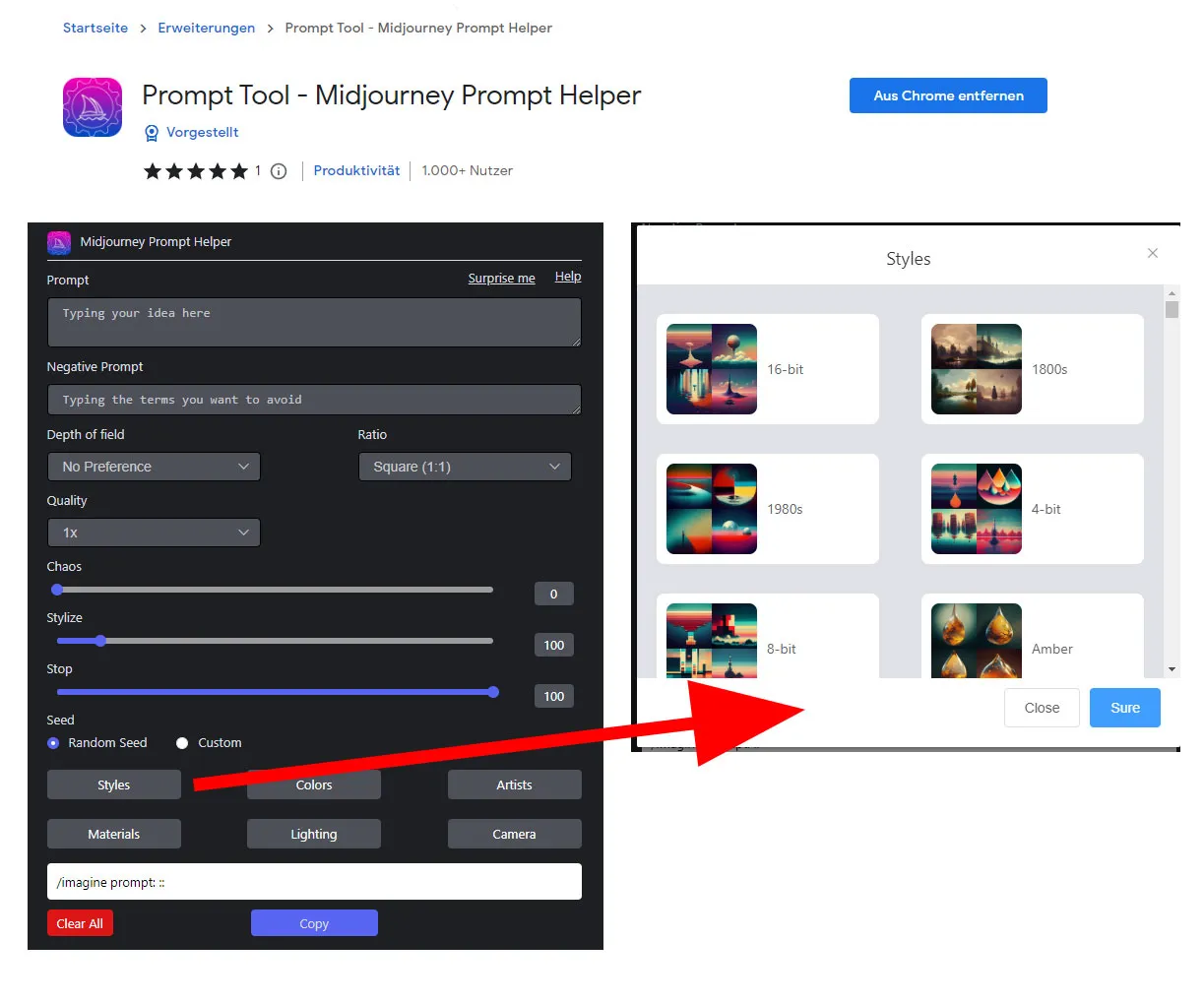 Prompt-Tool Midjourney-Prompt-Helper