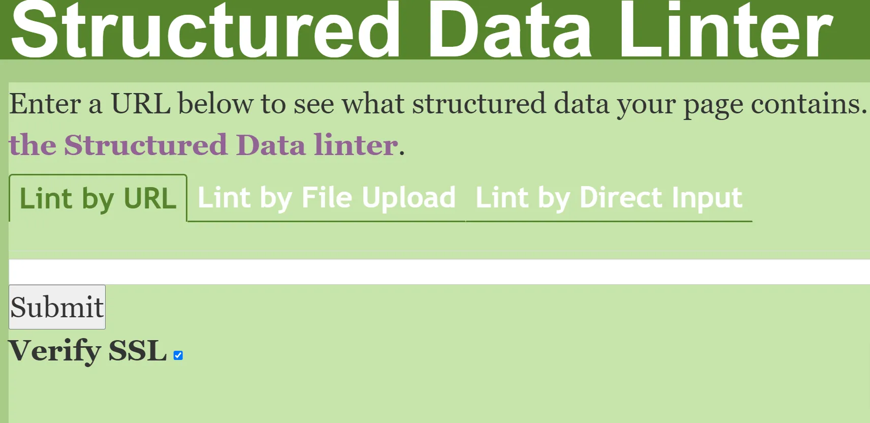 Structured-Data-Linter