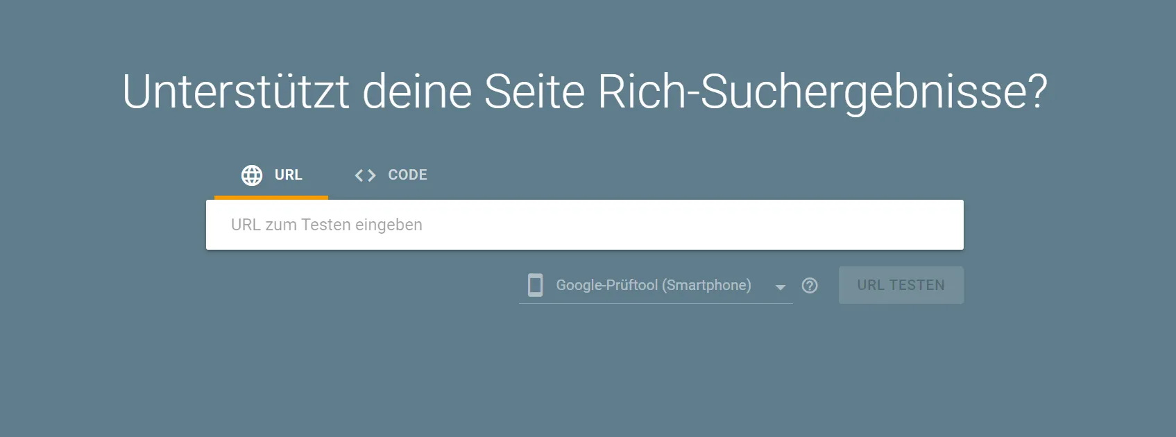 Test für Rich-Suchergebnisse mit Google-Search-Console