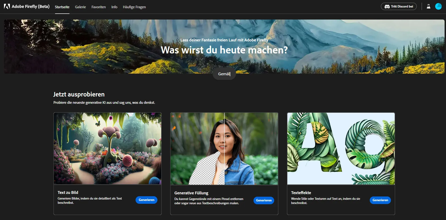 Adobe Firefly kostenlos benutzen