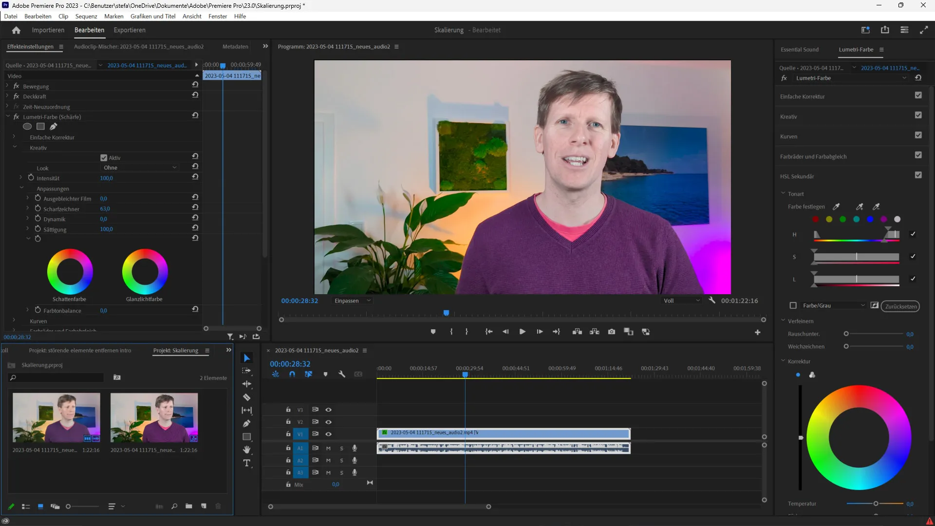 Videoschnittsoftware Adobe Premiere