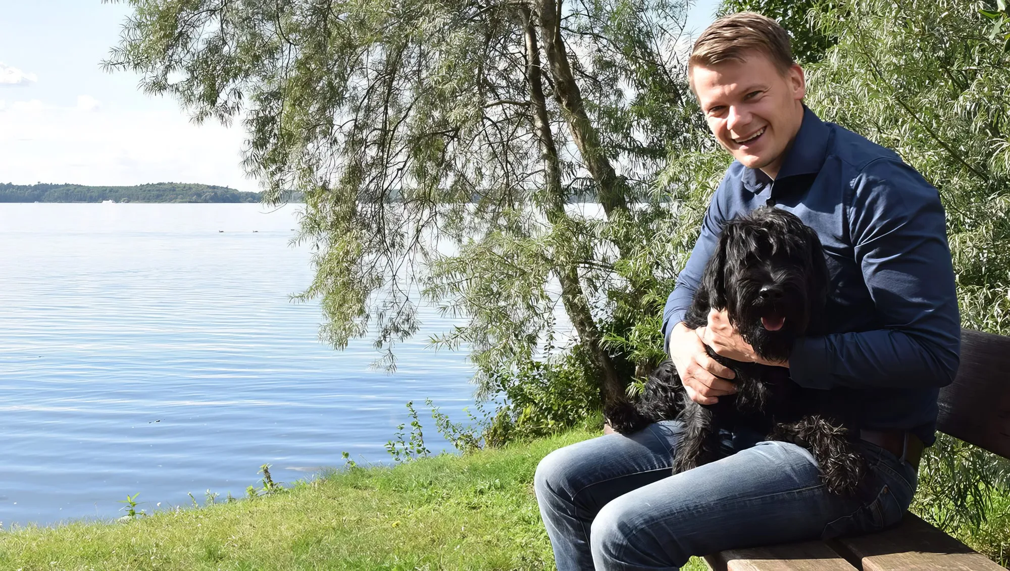 Outdoorfotografie - Matthias mit Hund Ringo