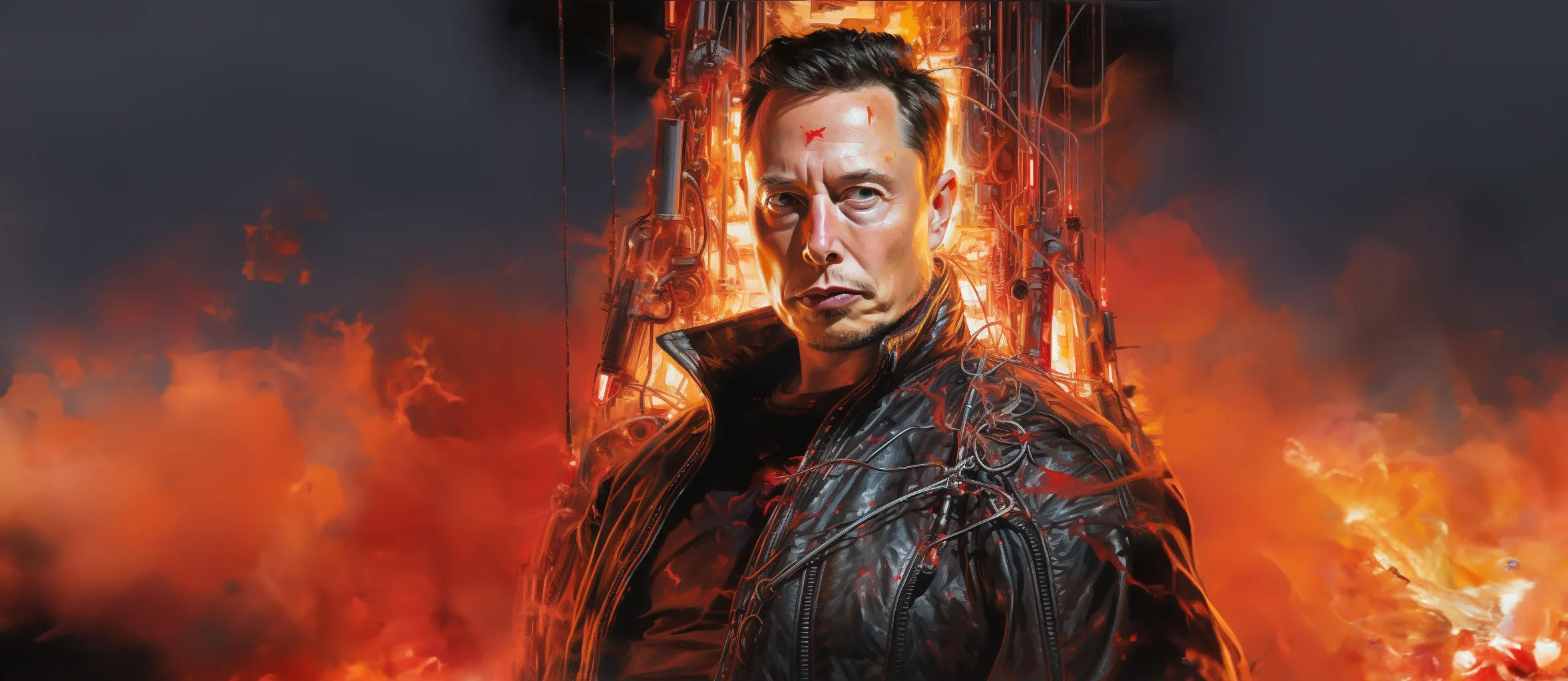Deepfakes Titelbild in groß mit Elon Musk als Terminator
